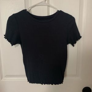 Cropped American Eagle navy blue top, size S
